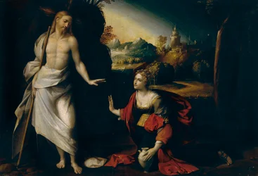 Gemälde darstellend Noli me tangere (Rühr mich nicht an)